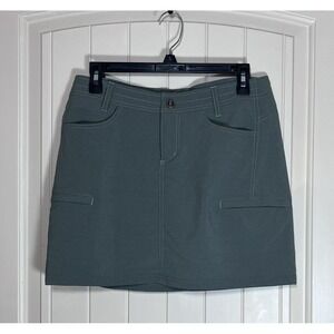 Kuhl Womens Sage Green Hiking Skort Size 4 Regular Outdoor Utility Mini Skirt